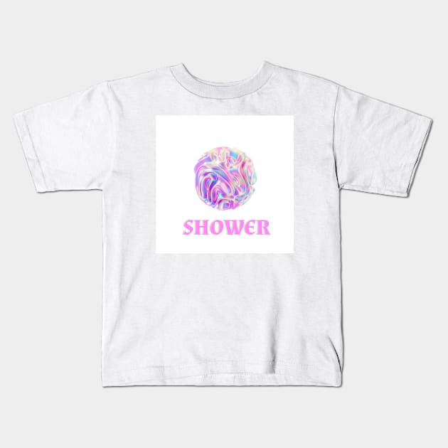 Shower Kids T-Shirt by Canimsubensila 